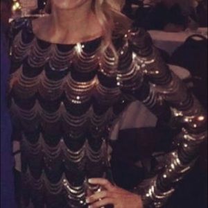 Black & Gold sequin dress